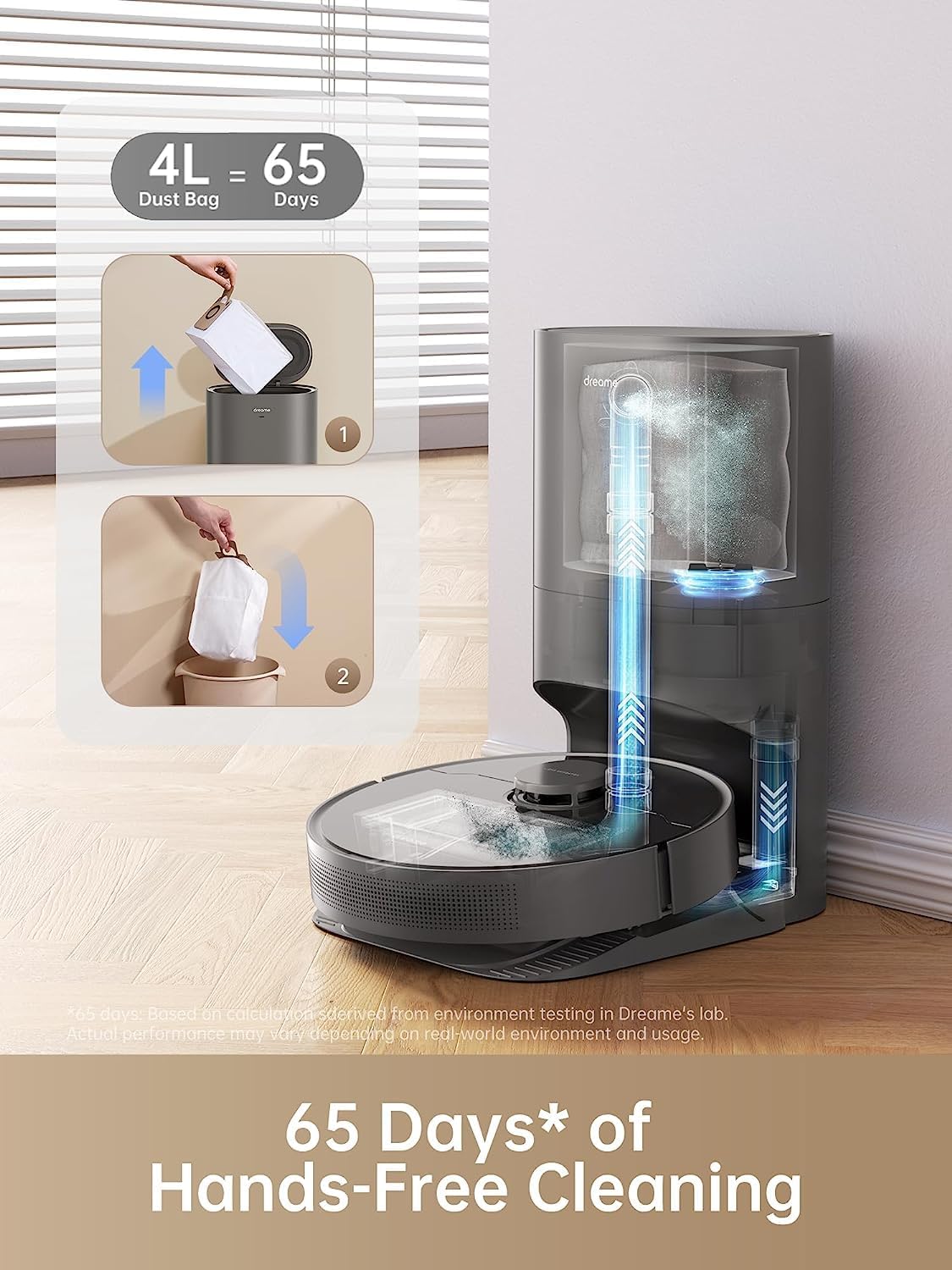 【超美品】DreameBot D10s Plus dreame D10s Plus Robot Aspirador e esfregona com esvaziamento